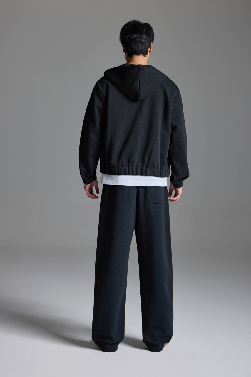 Scuba knit sweatpants Black