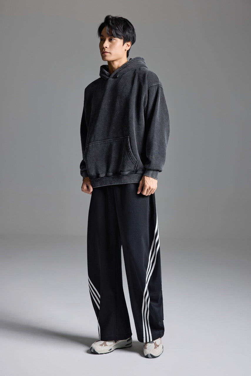 Basic vintage hoodie Black