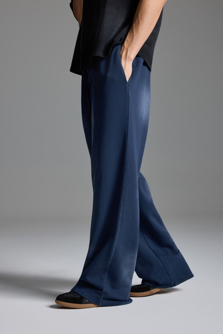 Washed Basic Sweatpants NavyBlue