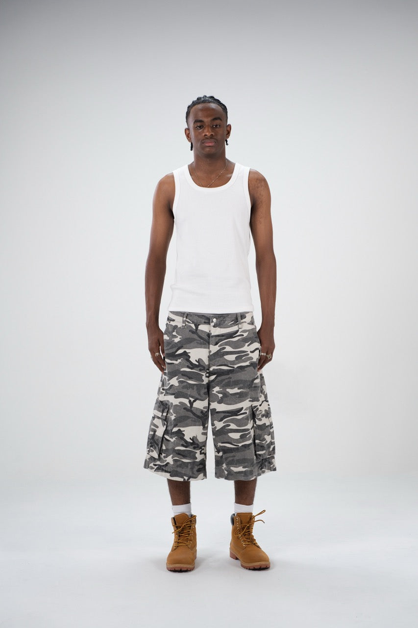 Baggy Cargo Shorts Camo