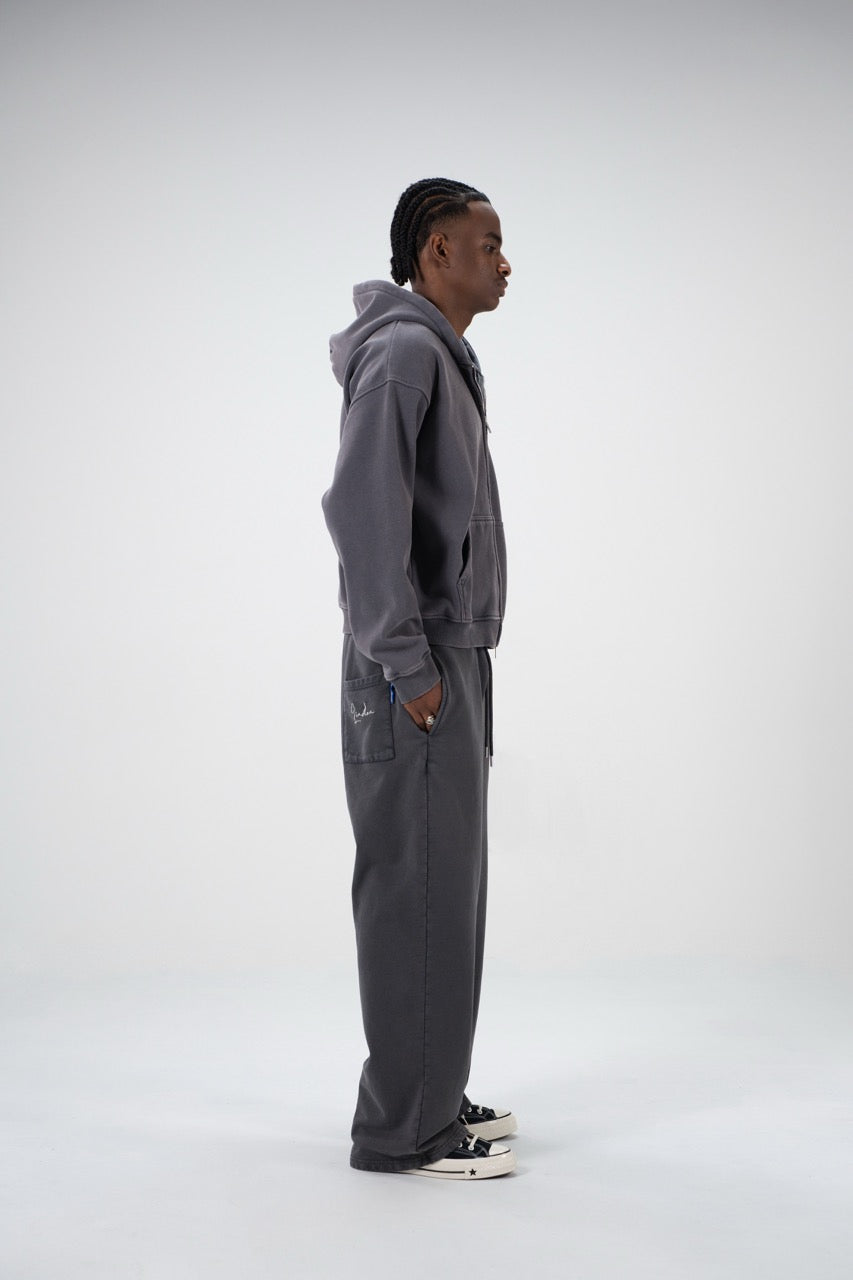 LINDEN Zip Jacket CHARCOAL