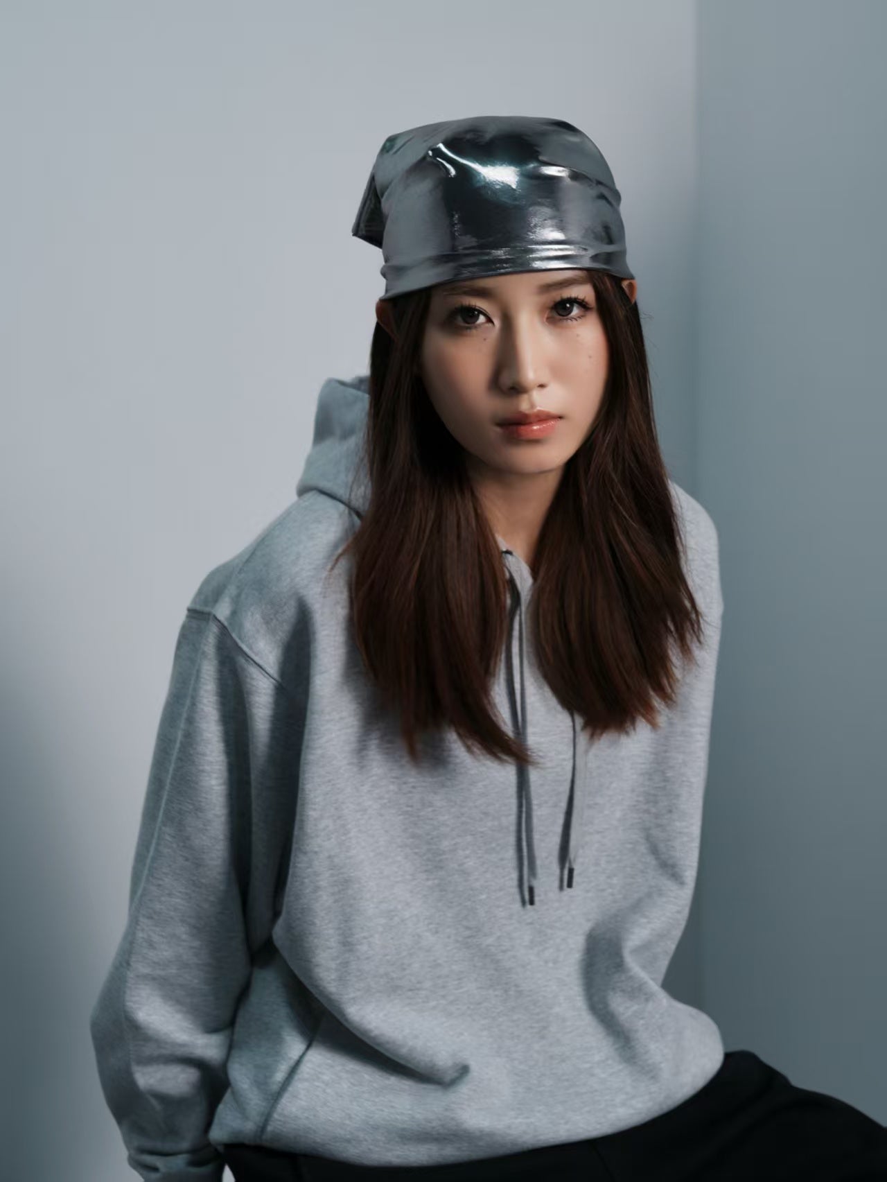 Basic Cotton Hoodie Grey
