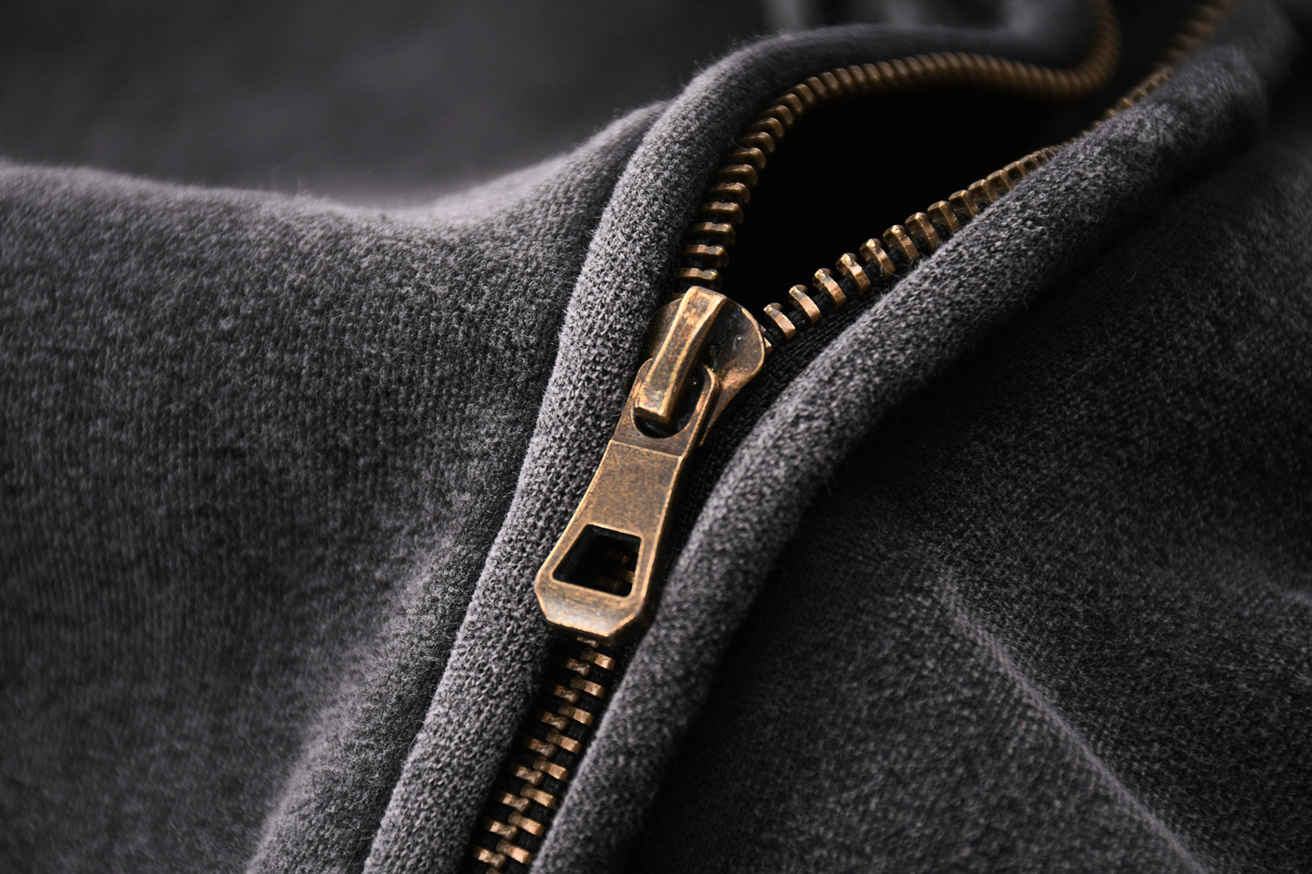 Washed zip hoodie