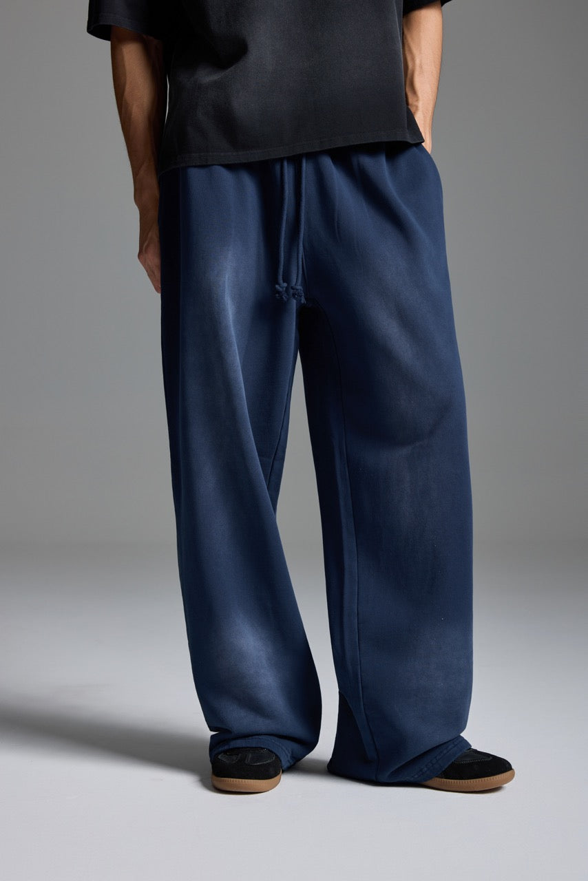 Washed Basic Sweatpants NavyBlue
