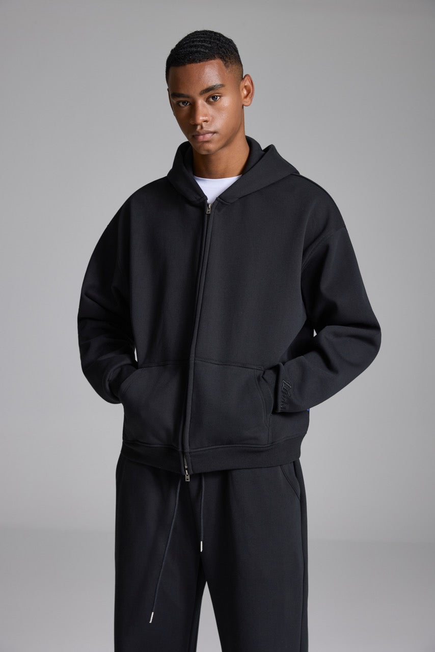 LINDEN Zip Jacket Black