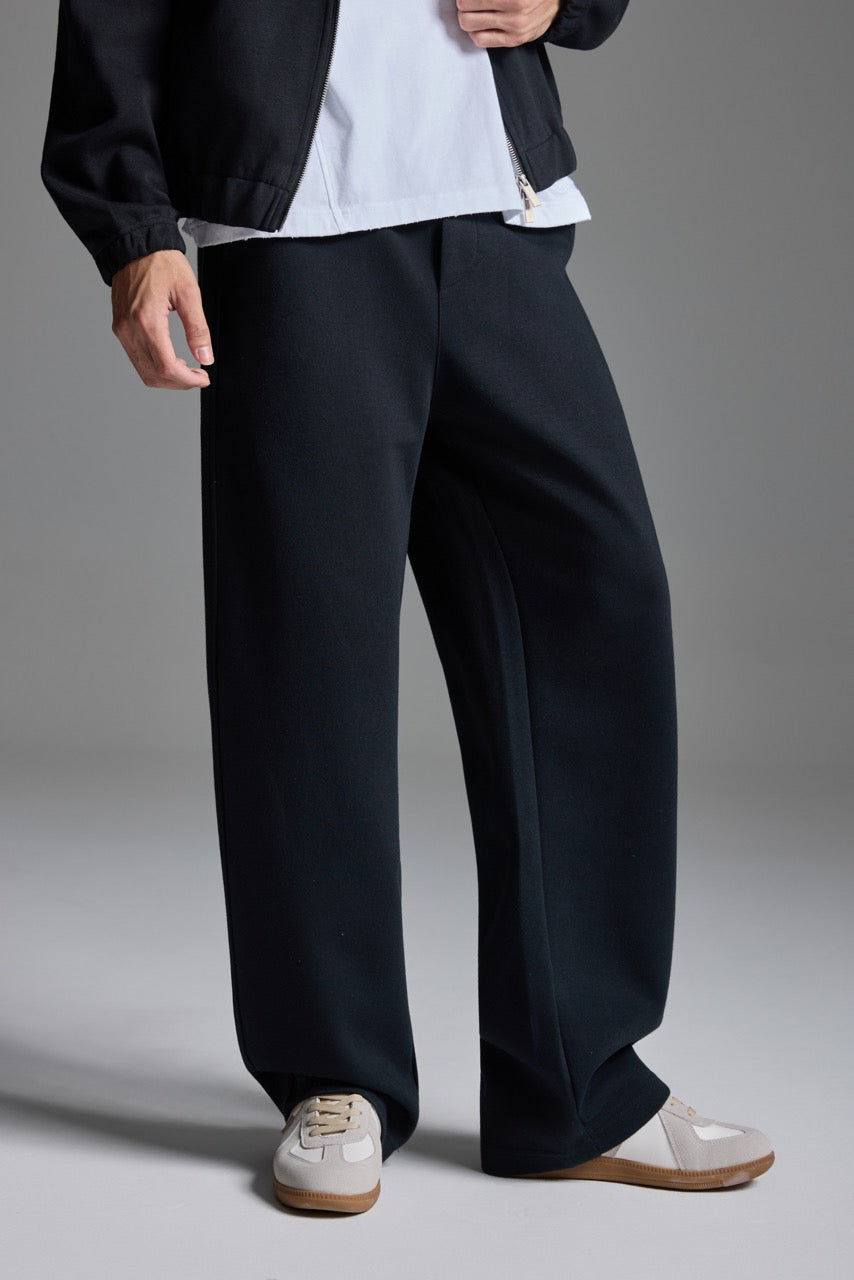 Scuba knit sweatpants Black