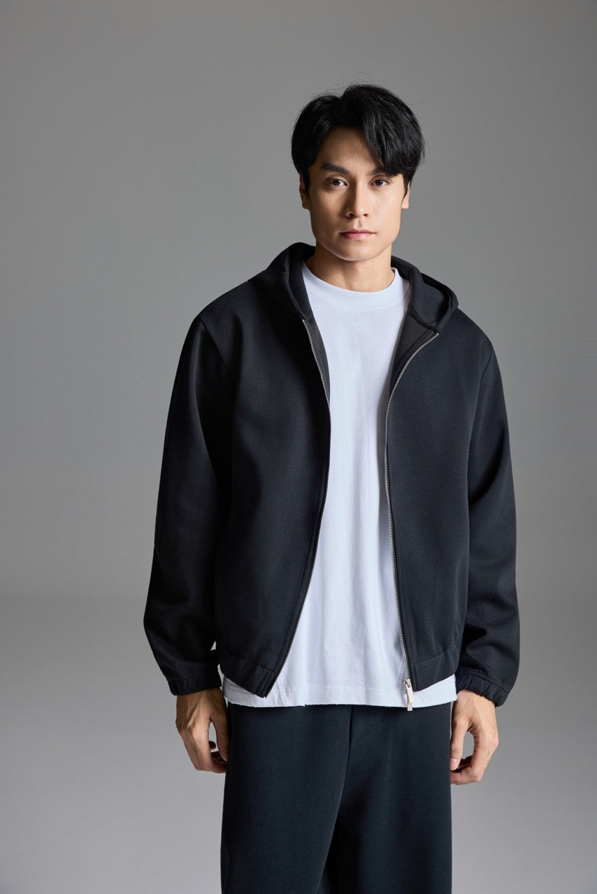 Scuba Knit Boxy Hoodie