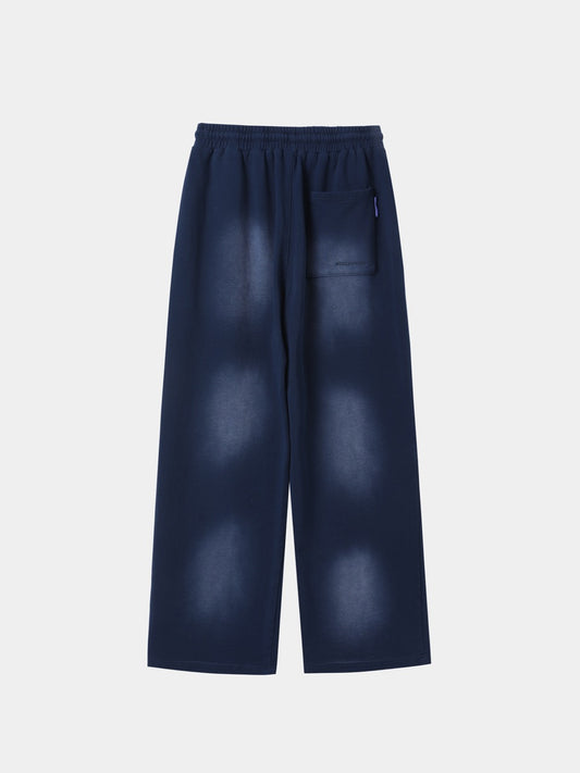 Washed Basic Sweatpants NavyBlue
