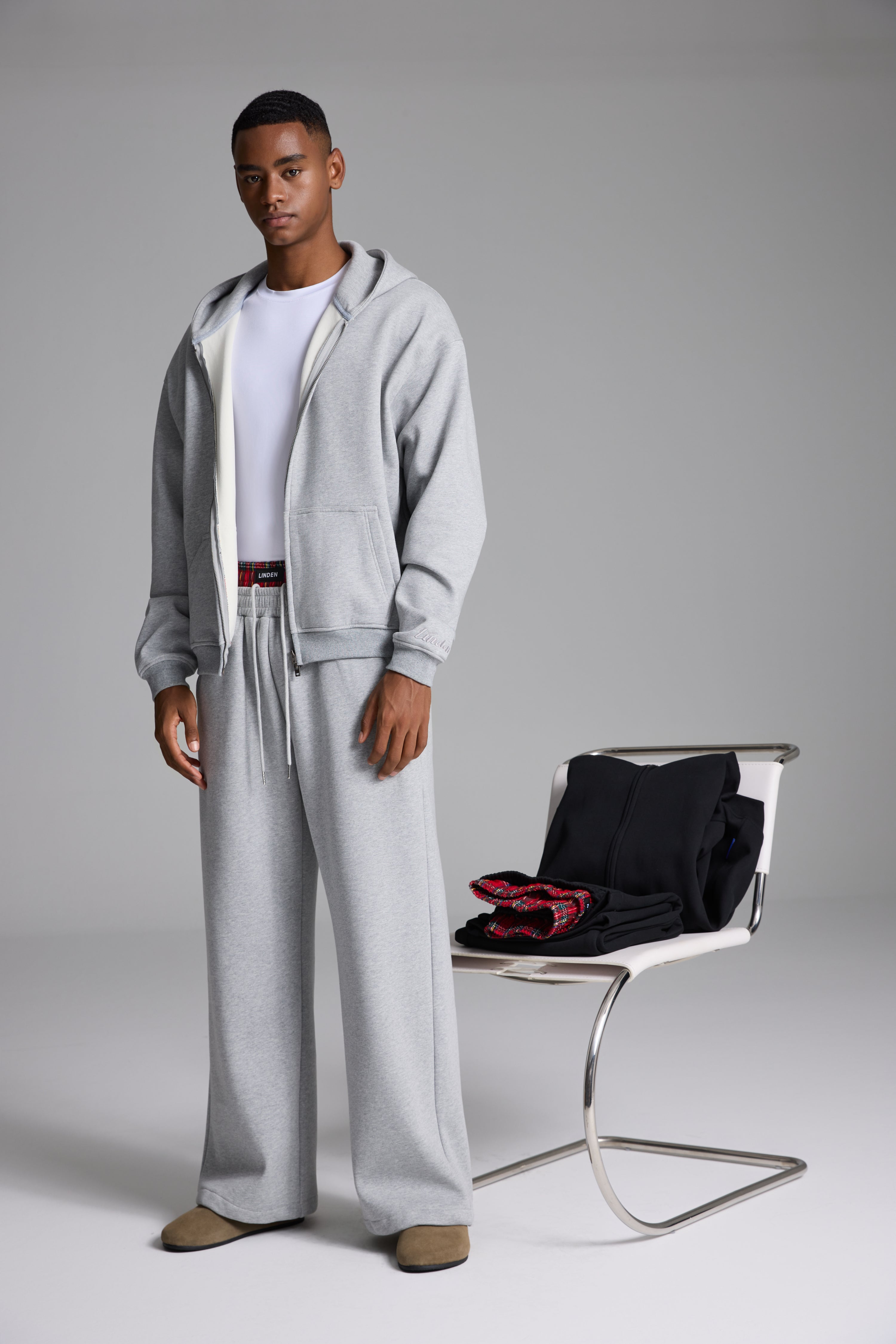 LINDEN Boxer Sweatpants Grey