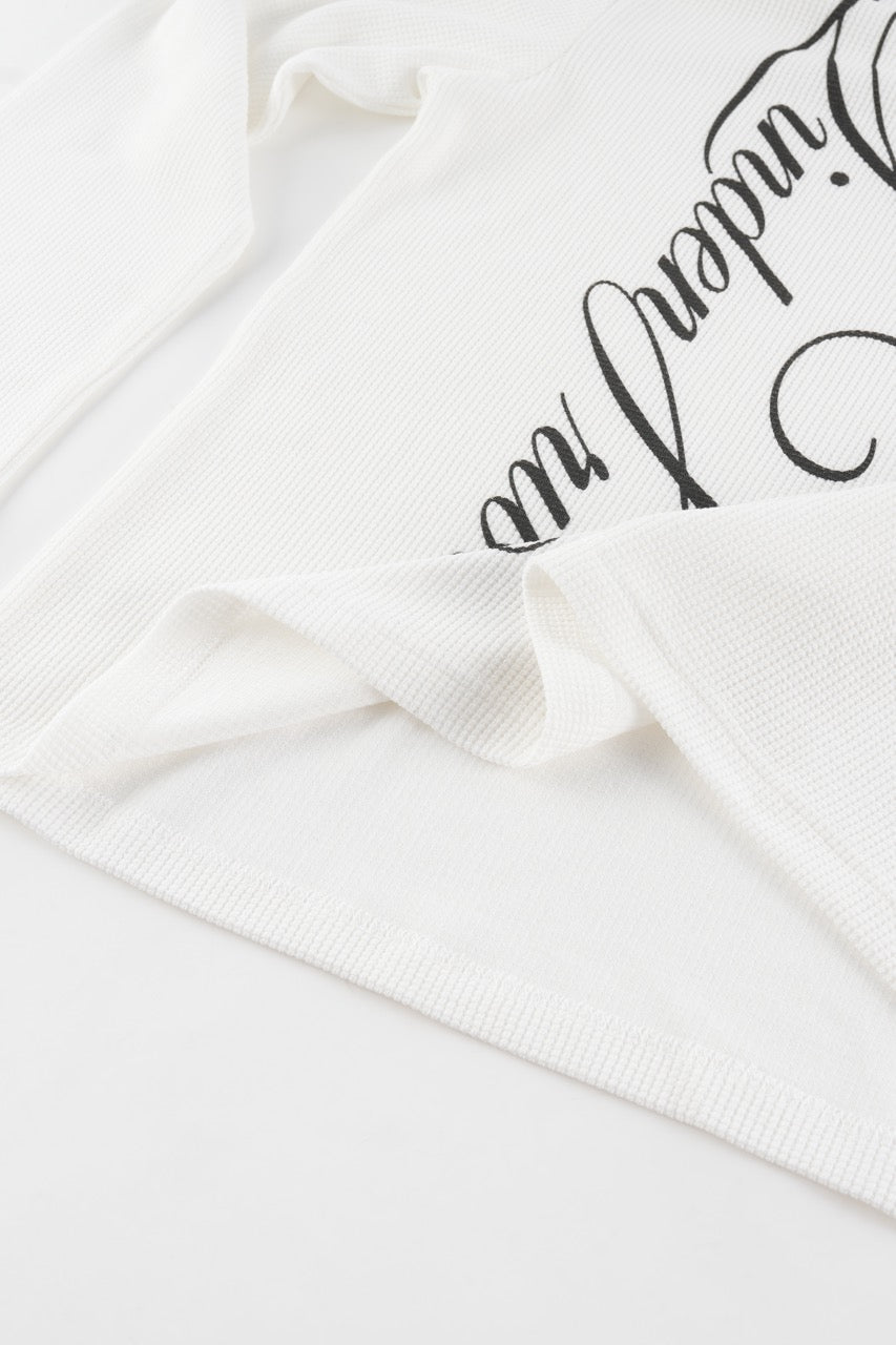 Waffle Sweatshirt White