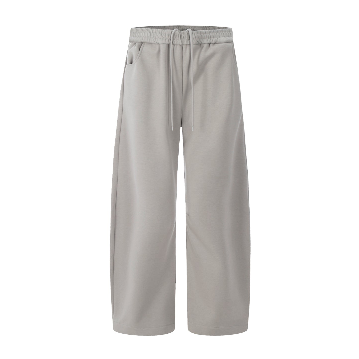 Scimitar-Silhouette Sweatpants Grey