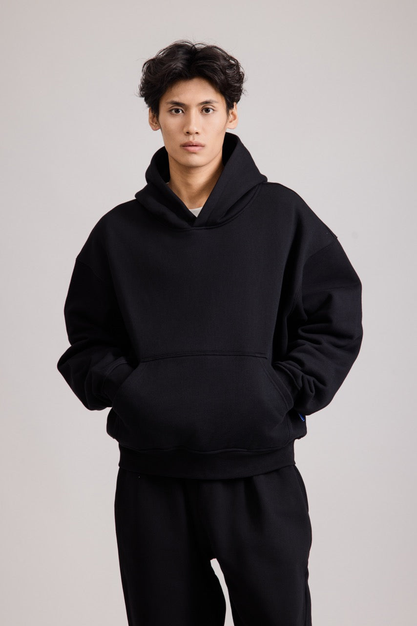 460GSM Core Hoodie BLACK