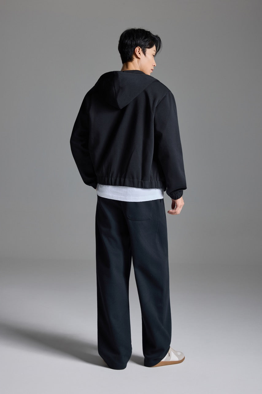 Scuba knit sweatpants Black