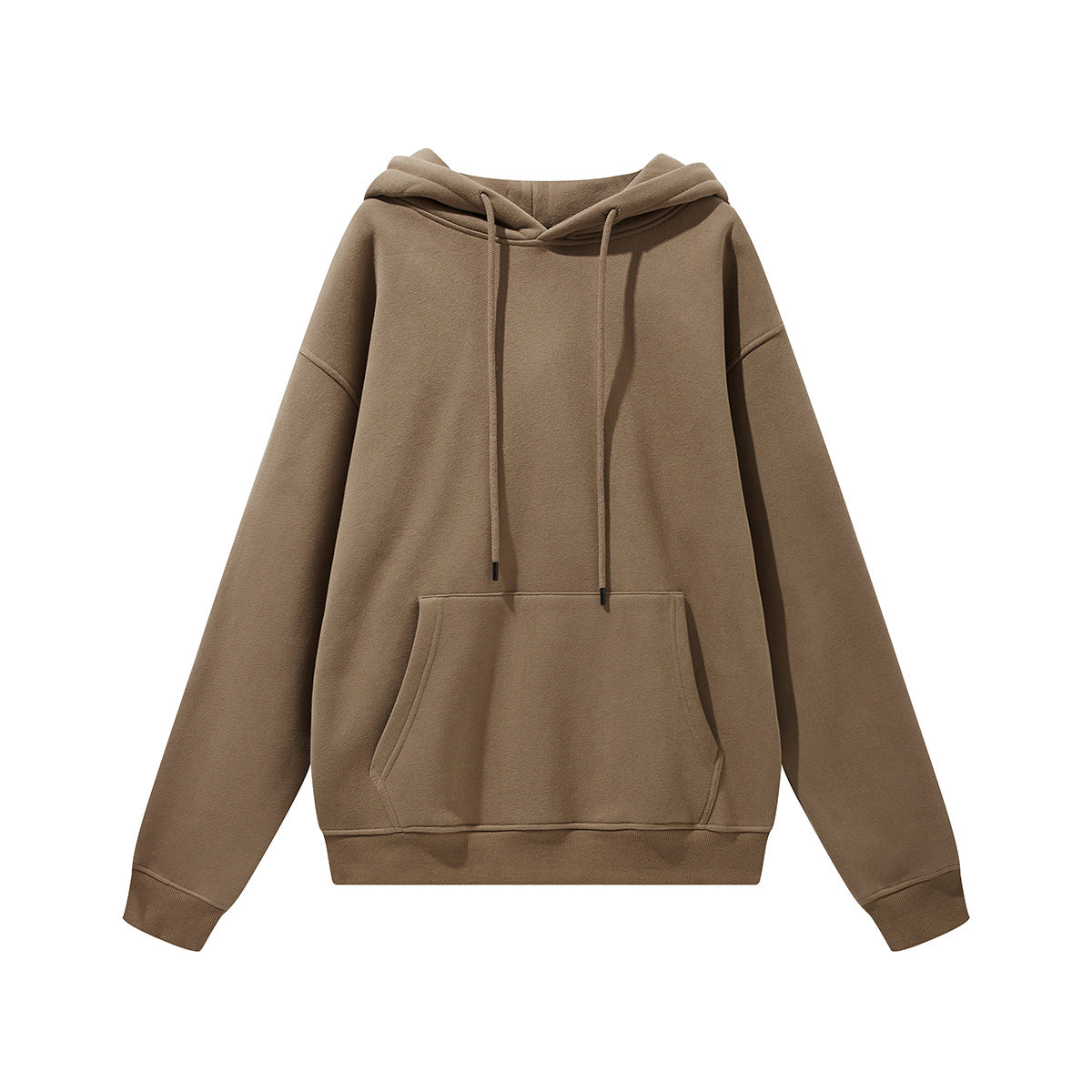 Velvet solid color hooded sweatshirt WM168BE2622