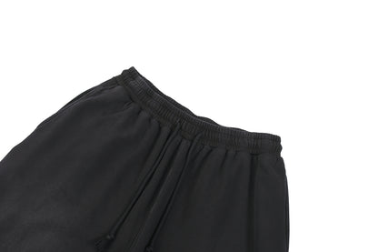 Washed Basic Sweatpants Black