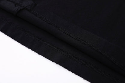 Two-Pack Cropped Tee Black