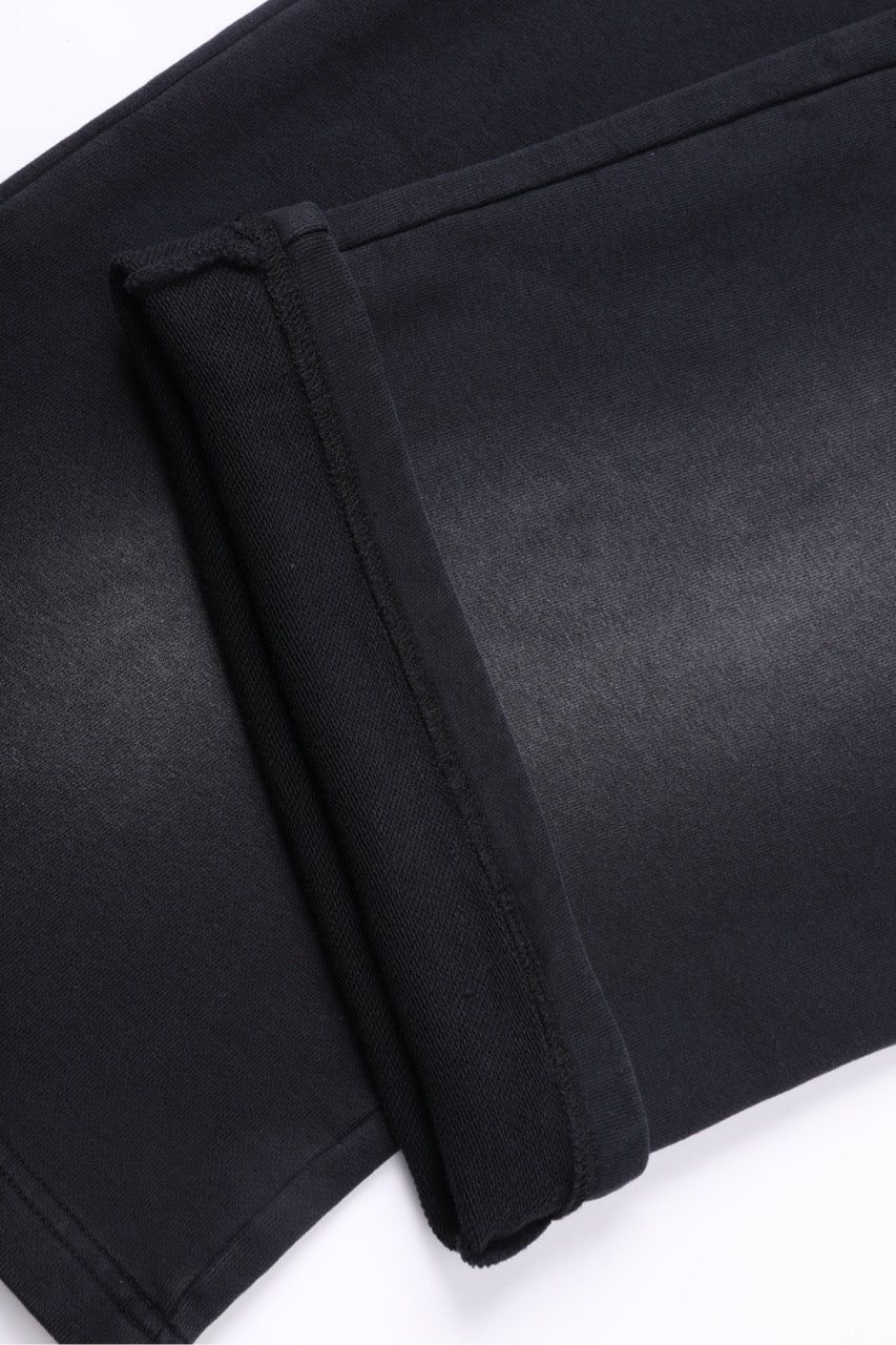 Washed Basic Sweatpants Black