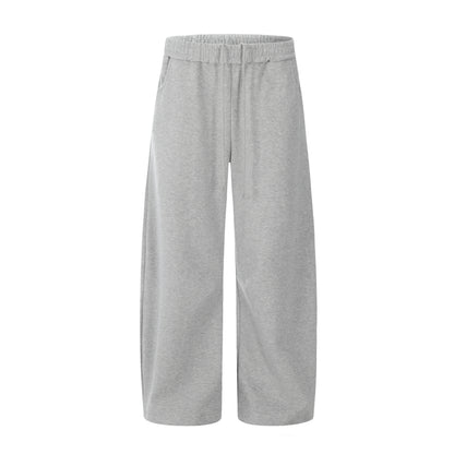 Scimitar-Silhouette Sweatpants Grey