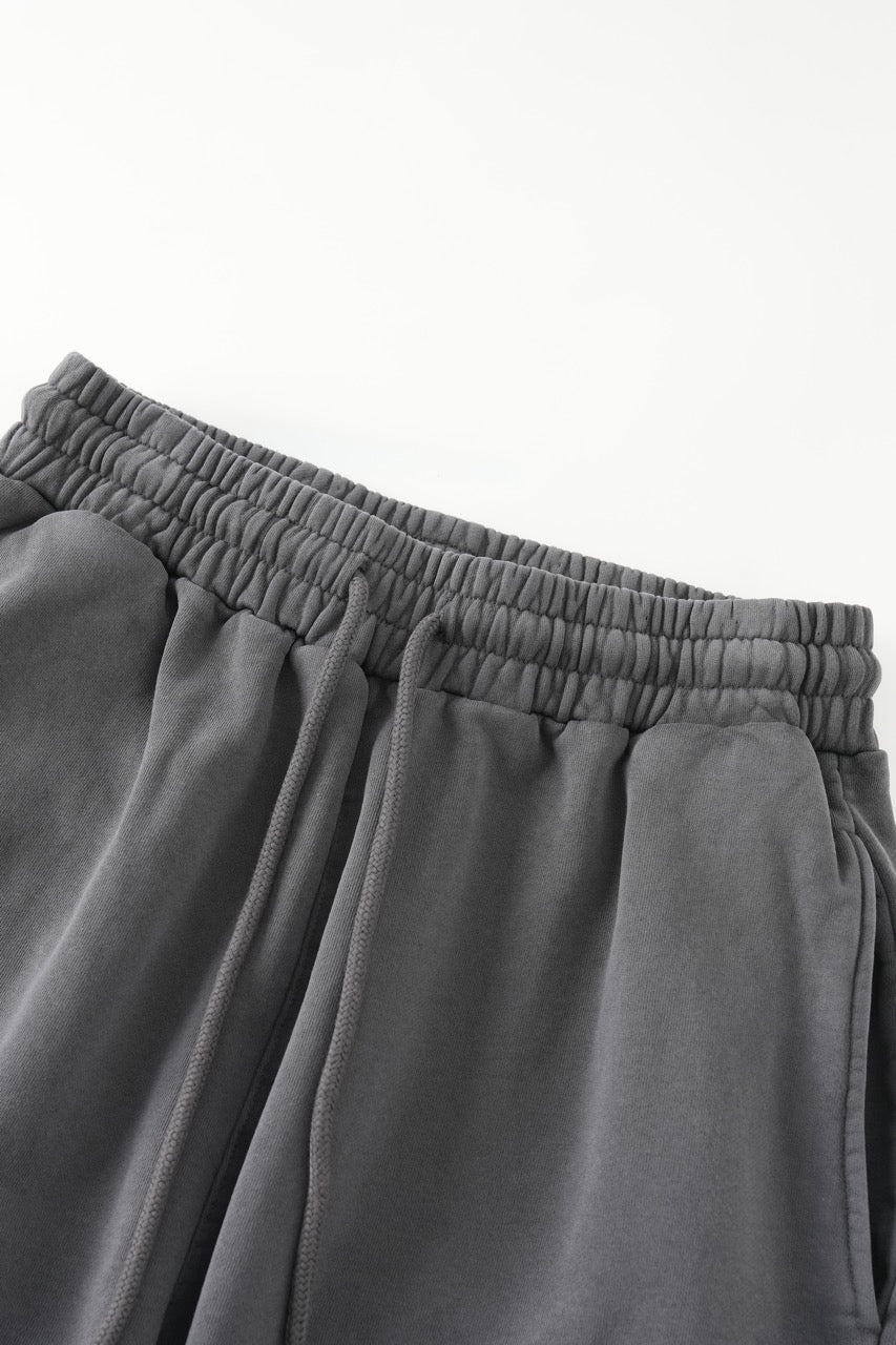 WASHED BASIC SWEATPANTS CHARCOAL