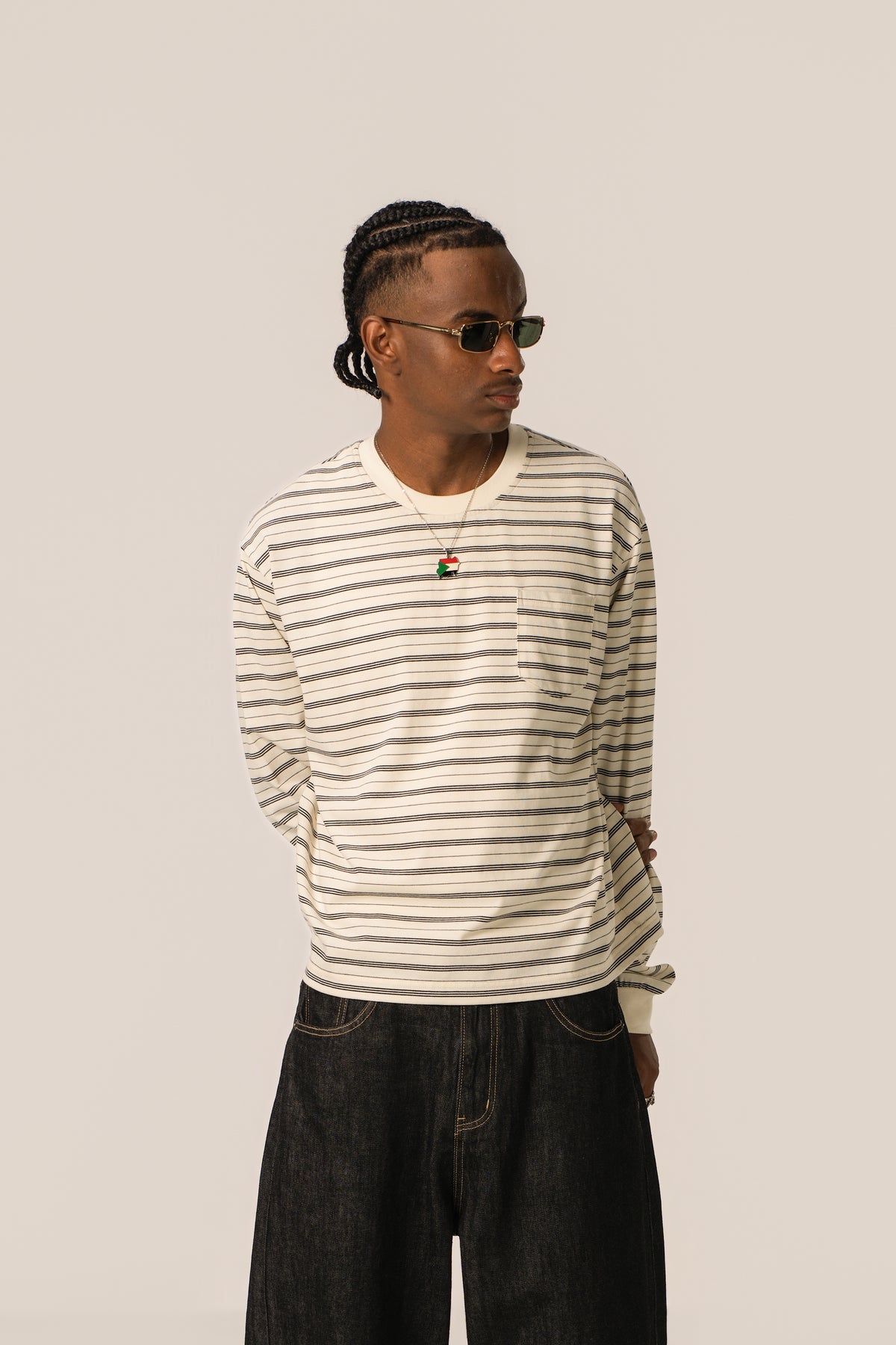 Striped Long Sleeve - Cream