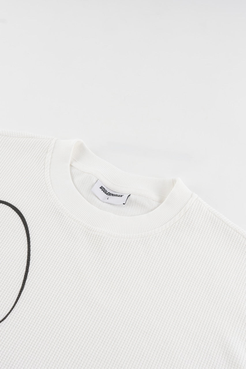 Waffle Sweatshirt White