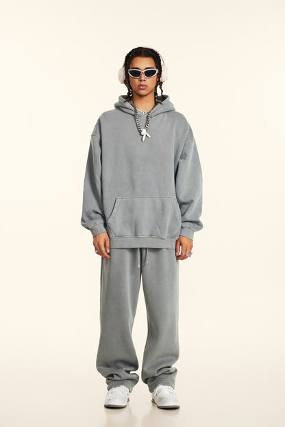 Basic vintage hoodie Grey