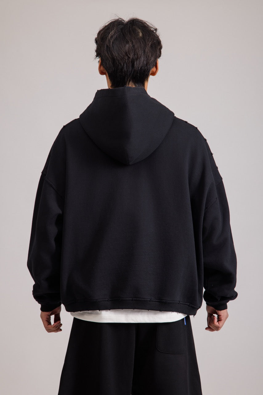 Cropped Hoodie Black