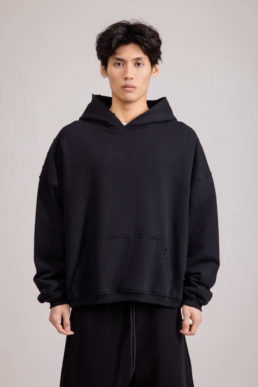 Cropped Hoodie Black