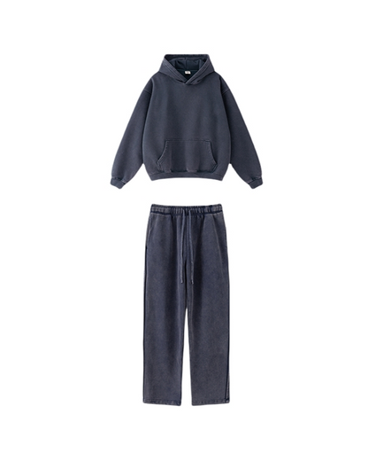 Washed Basic hoodie set WM195