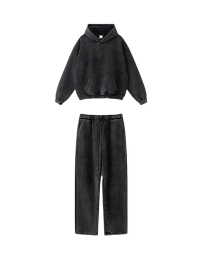 Washed Basic hoodie set WM195
