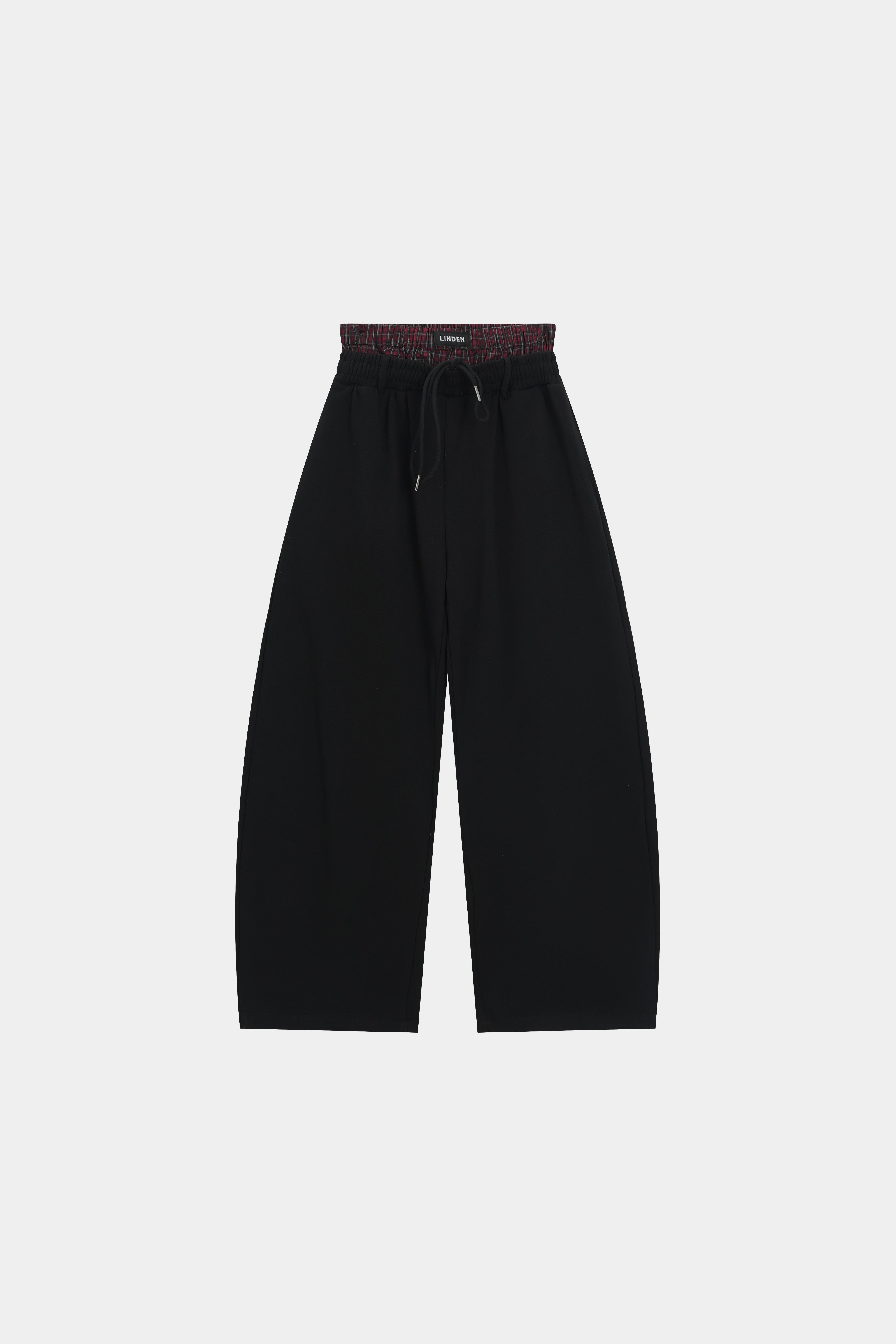 Double-Waist sweatpants Black