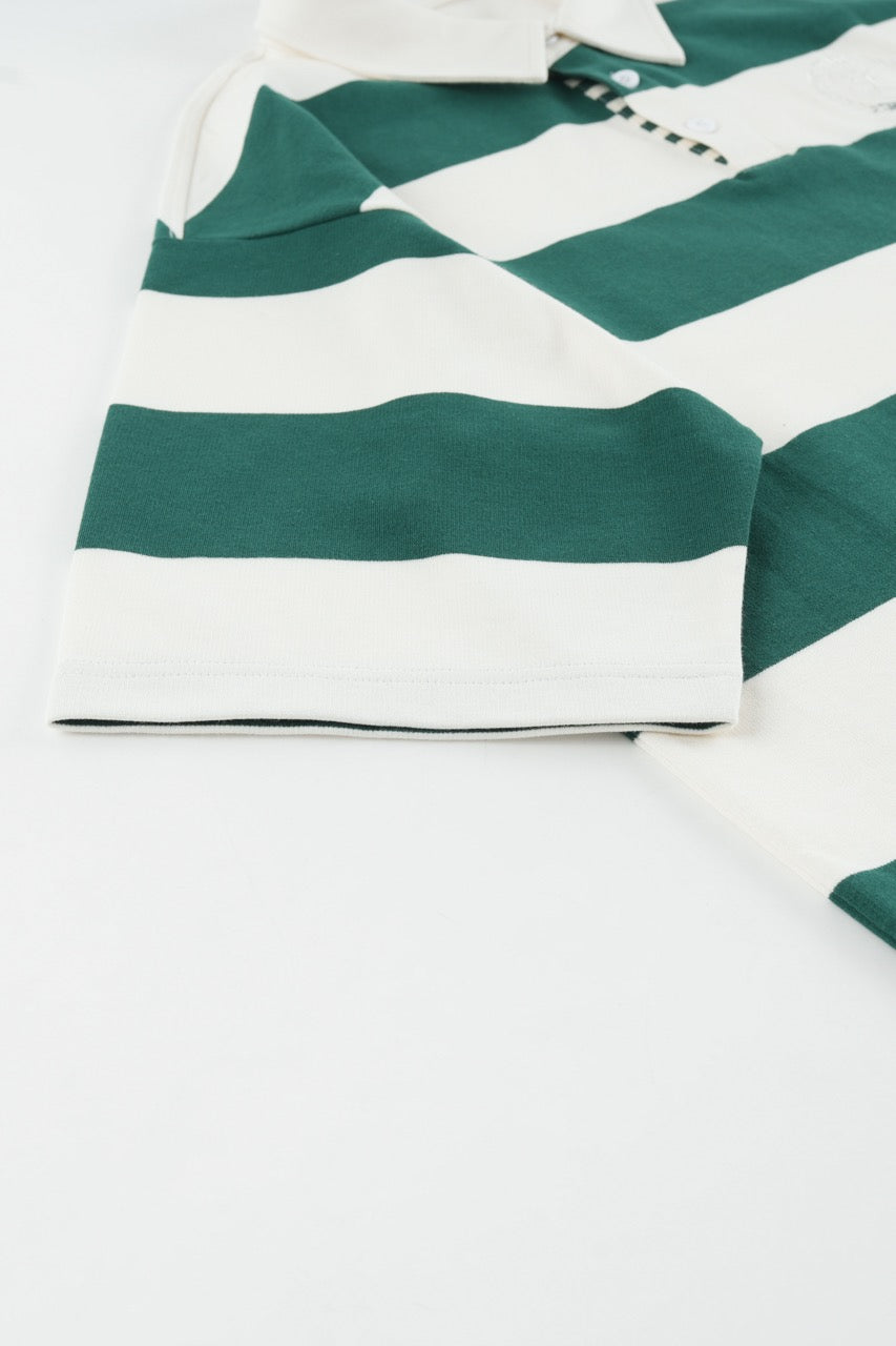 Striped Polo Tshirt - Green