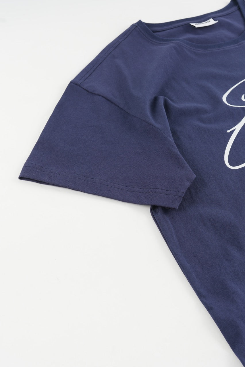 Cropped Tshirt - Navy