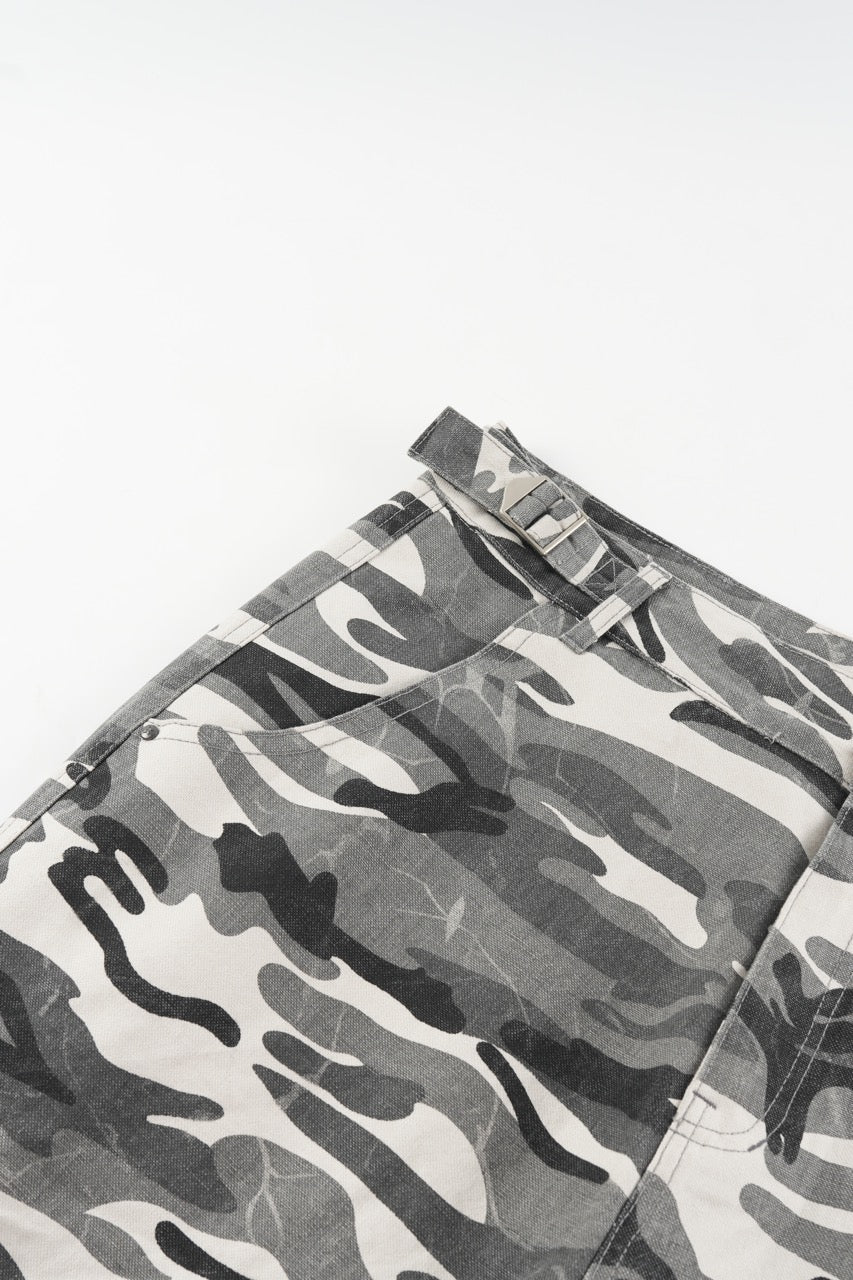 Baggy Cargo Pants - Camo