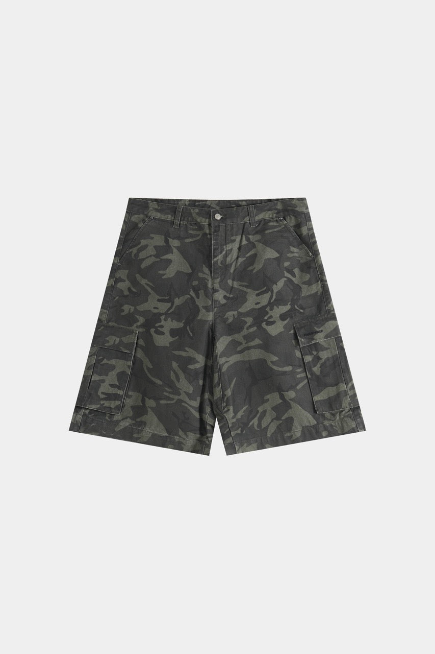 Baggy Cargo Shorts Camo