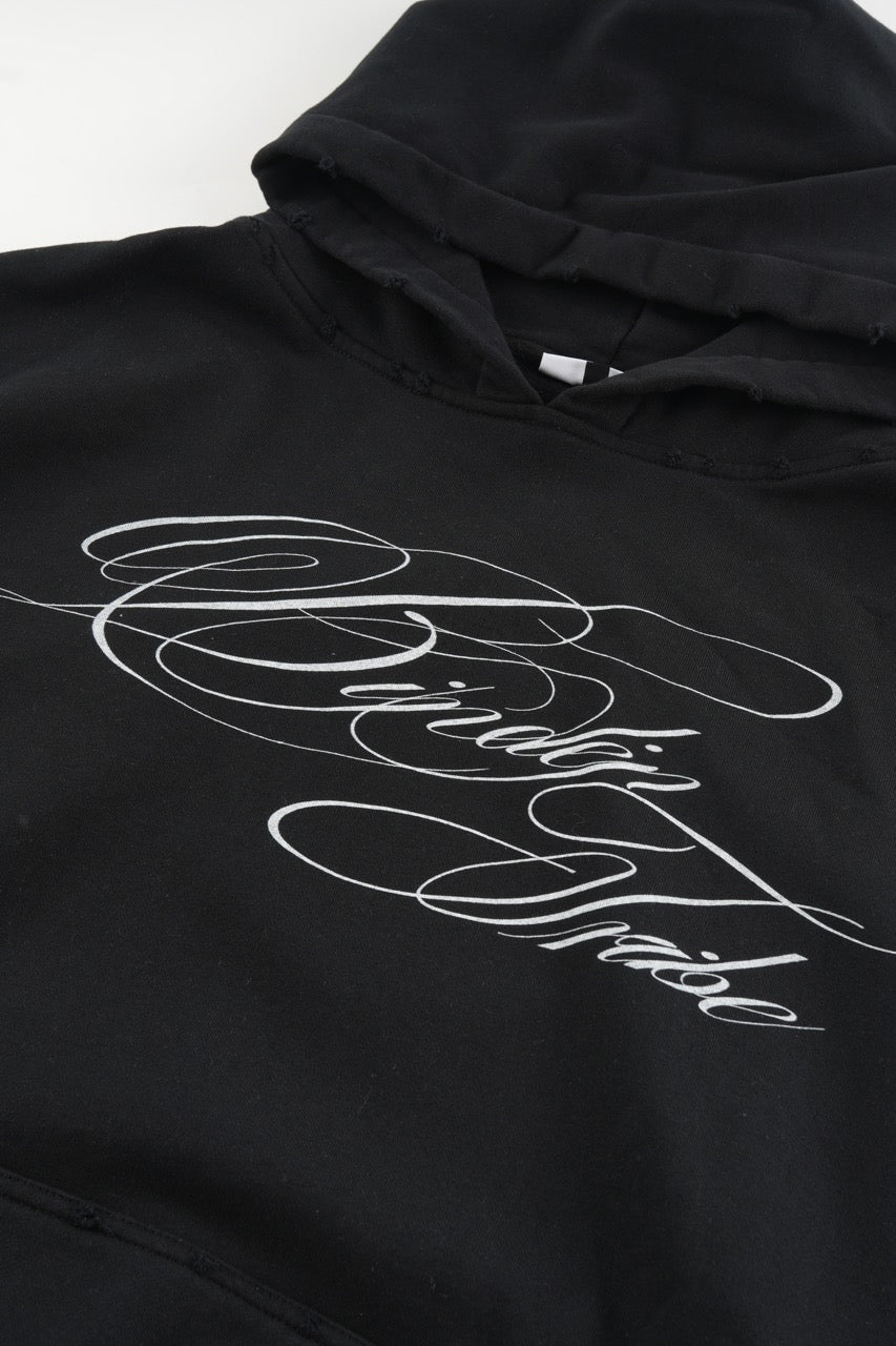 Linden Cropped Hoodie - Black