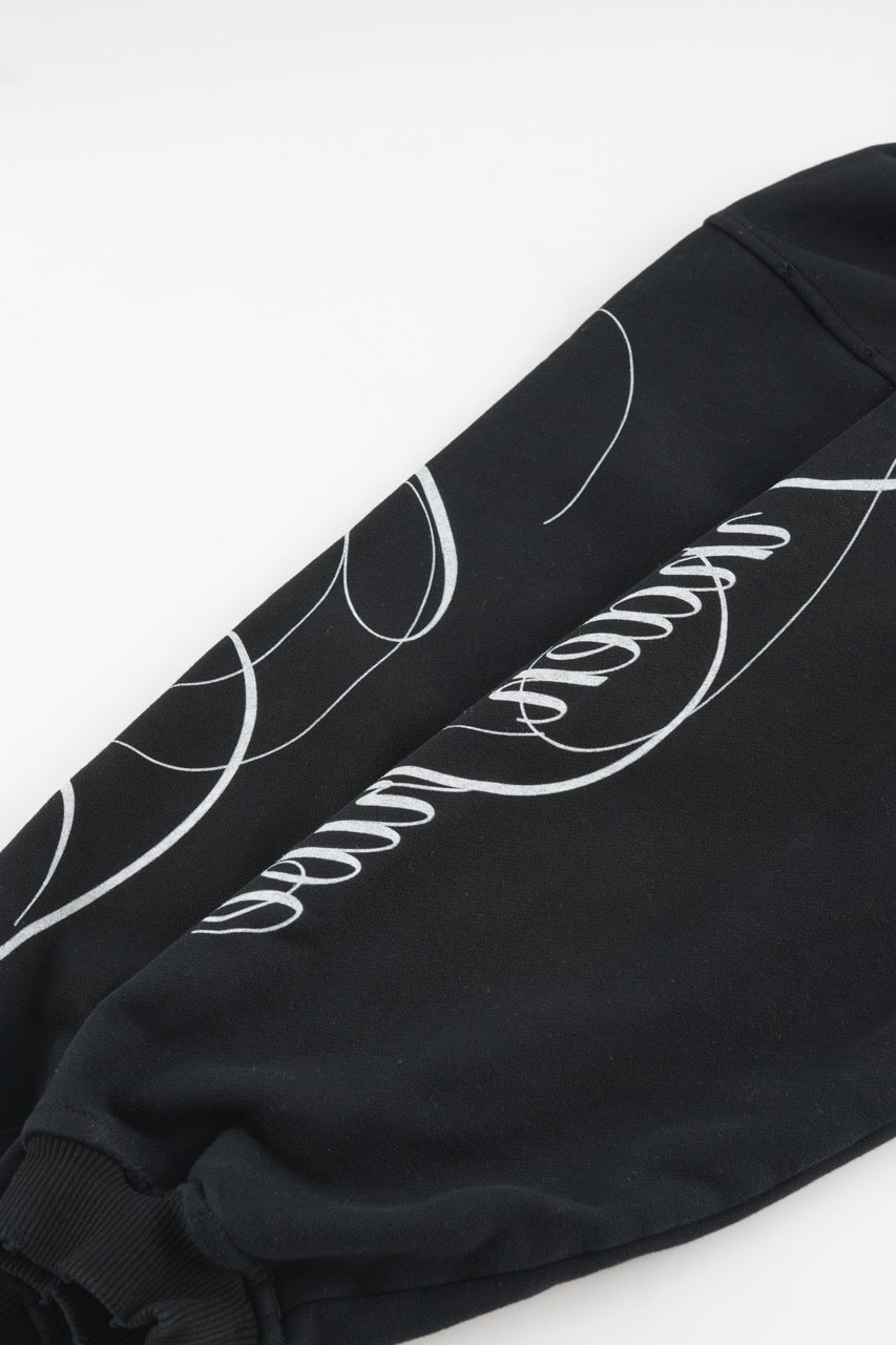 Linden Cropped Hoodie - Black