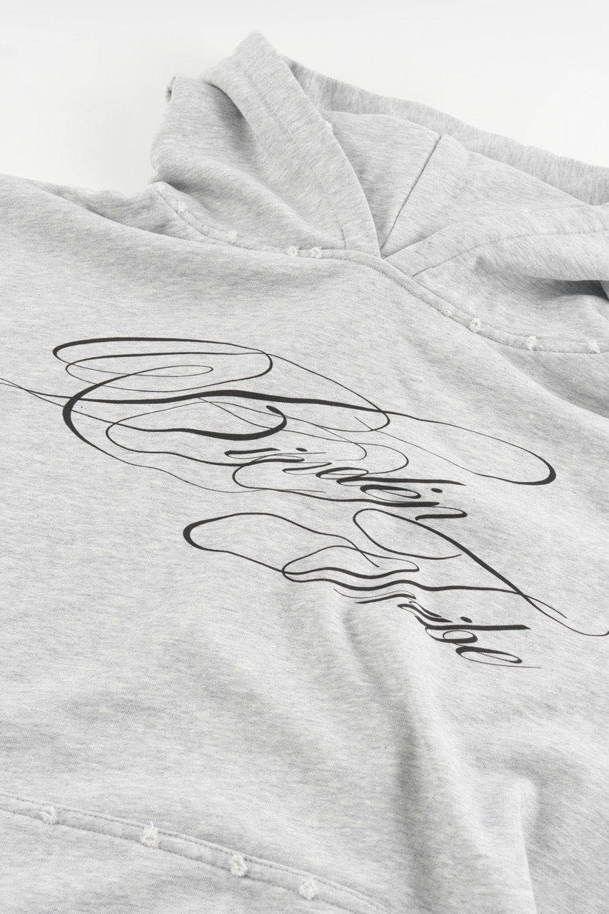 Linden Cropped Hoodie - Grey