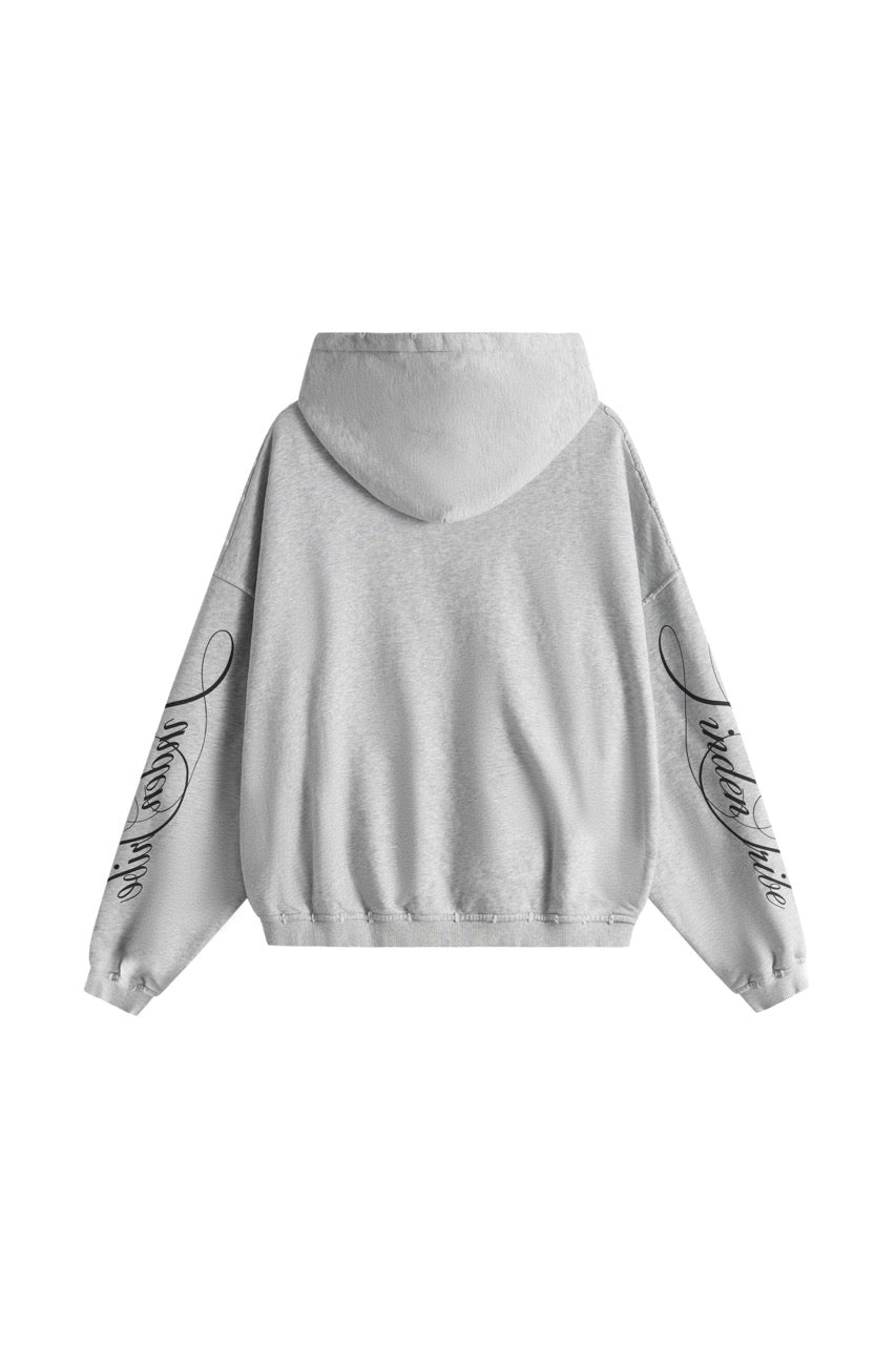 Linden Cropped Hoodie - Grey