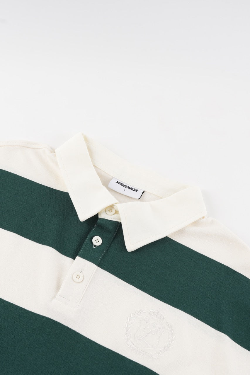 Cropped Rugby Shirt - Green