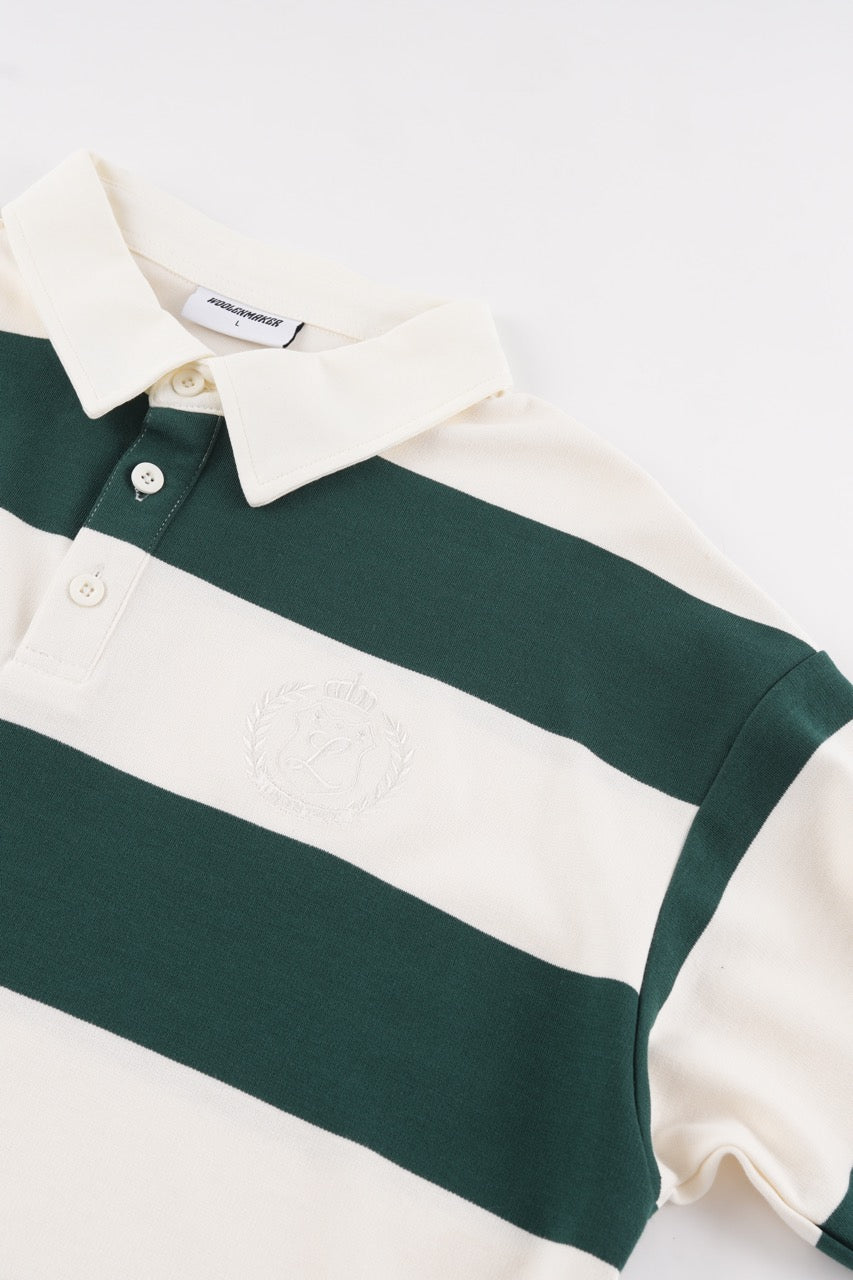 Cropped Rugby Shirt - Green