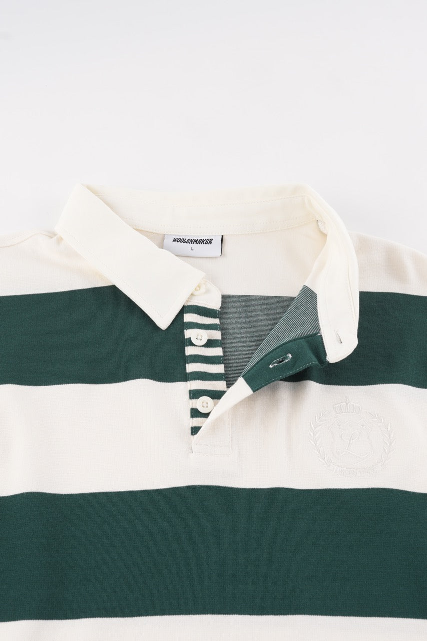 Cropped Rugby Shirt - Green