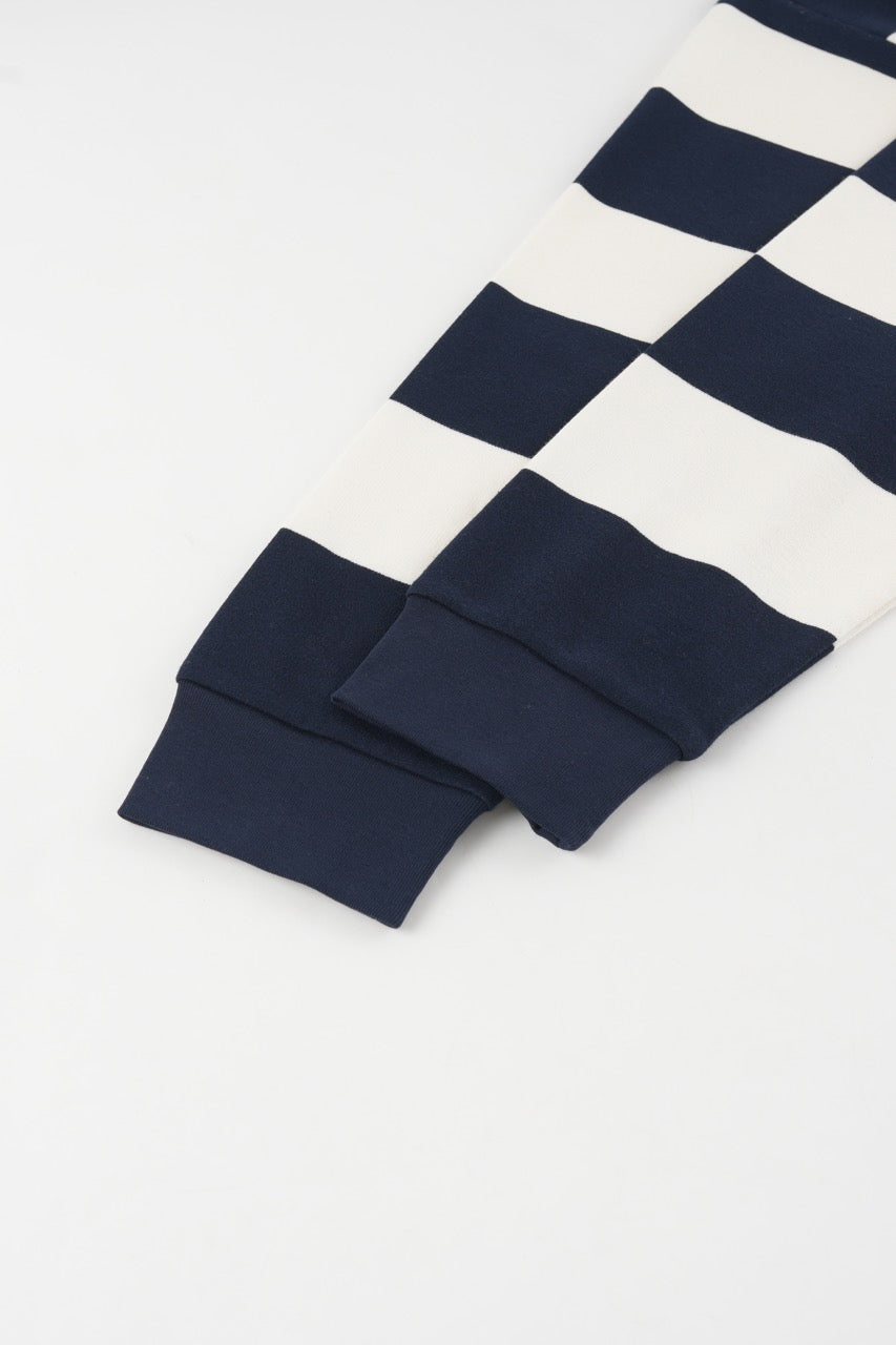 Cropped Rugby Shirt - Navy