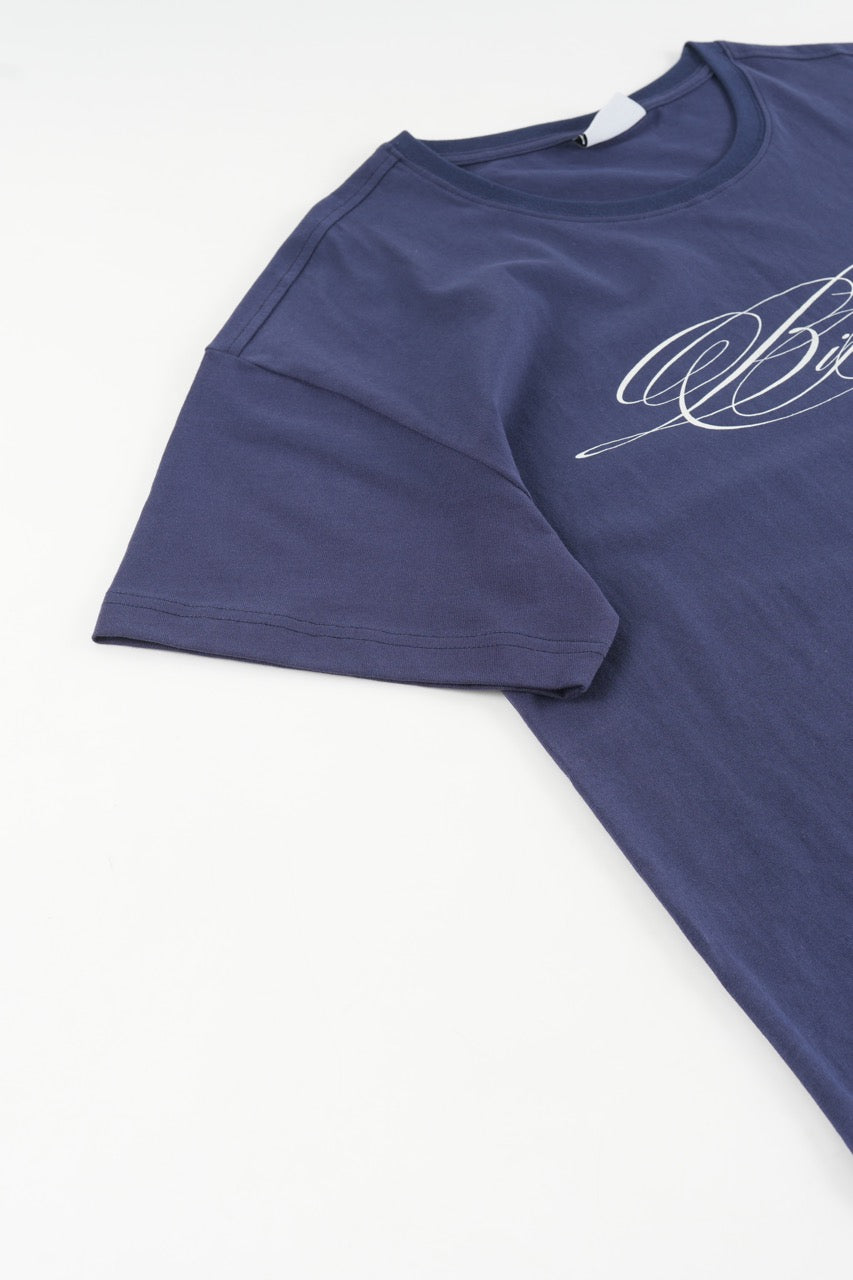 Cropped Tshirt - Navy