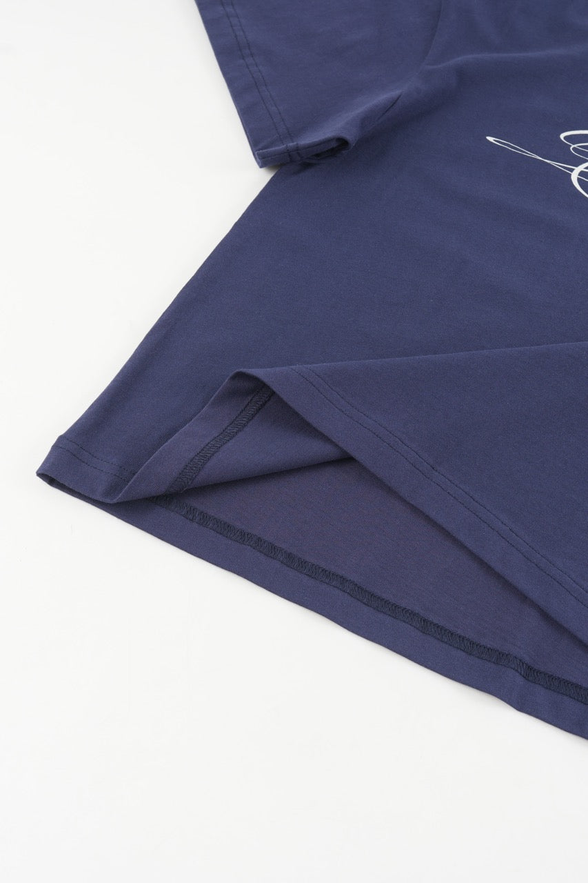 Cropped Tshirt - Navy