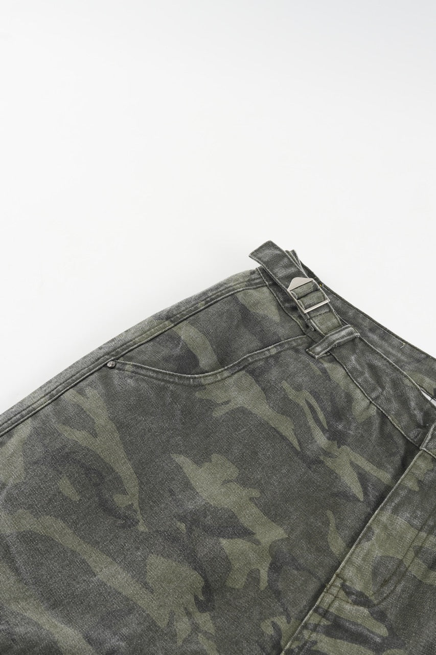 Baggy Cargo Pants - GreenCamo