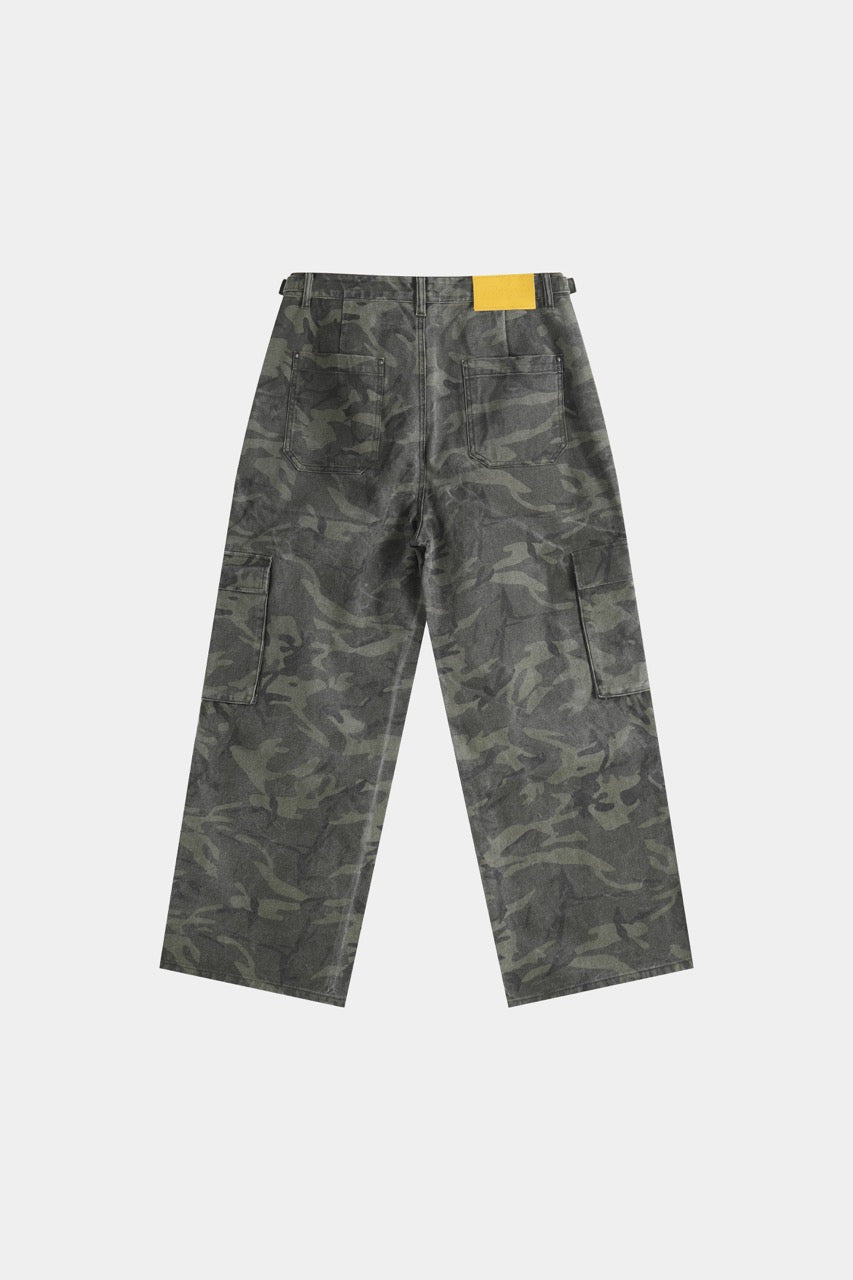 Baggy Cargo Pants - GreenCamo