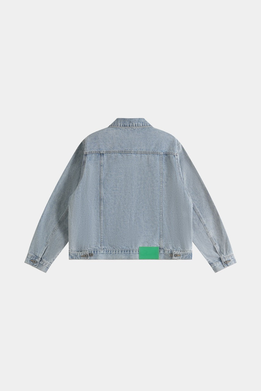 Denim Zip Jacket - WashedBlue