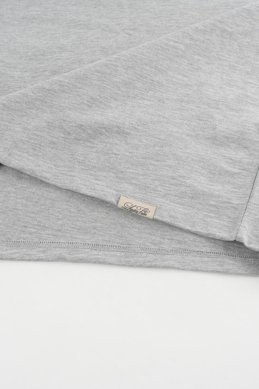 Slub Henley Sweatshirt - Grey