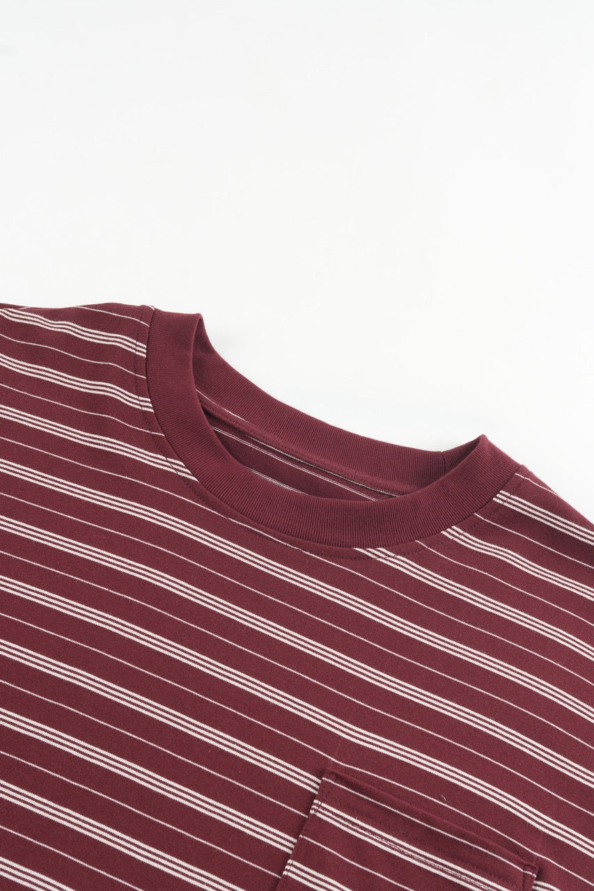 Striped Long Sleeve - WINE